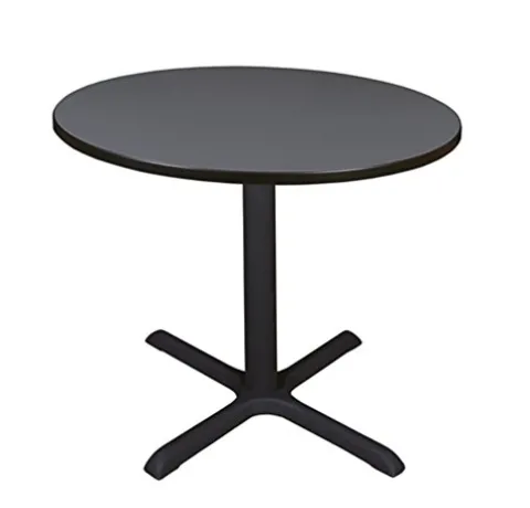 212 Main 42″ Round Cain Lunchroom Table Grey