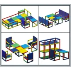 212 Main Home Sweet Home 528-Piece Furniture Set Multicoloured