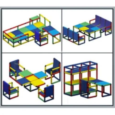 212 Main Home Sweet Home 528-Piece Furniture Set Multicoloured