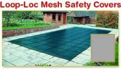 16 x 32 Rectangle Loop-Loc Safety Pool Cover Green