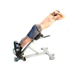 Ab Coaster Lumbar X 45-Degree Back Extension Bench Adjustable Black