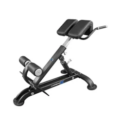 Ab Coaster Lumbar X 45-Degree Back Extension Bench Adjustable Black