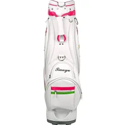 ACXZ Women’s Floral Embroidered Golf Staff Carry Bag White