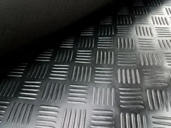 Ader Octagon Rubber Dumbbells Set 5-50LB (400LB) with Rack & Mat Black