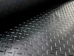 Ader Rubber Dumbbell Set 11 Pairs (2-40lb) w/ 2-Tier 54″ Rack and Mat