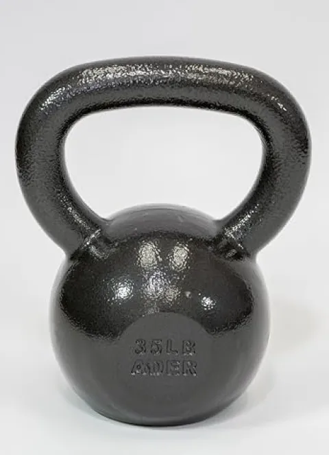 Ader Sporting Goods Ader Premier Kettlebell Set w/DVD & Rack- (4, 6, 8, 10, 12, 16, 20kg) Grey