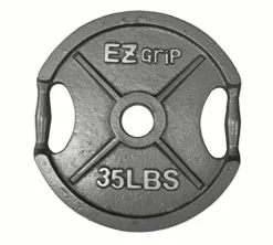 Ader Sporting Goods Olympic Universal Bench with EZ Grip Plates & Bar – White