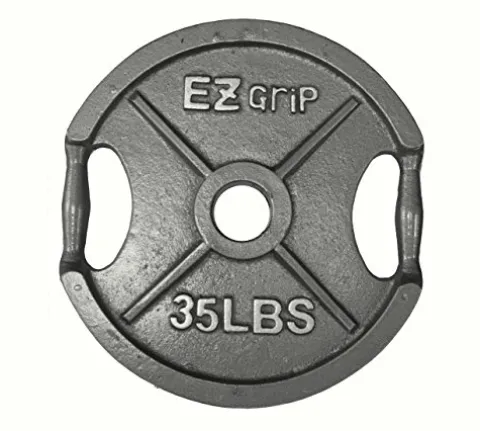 Ader Sporting Goods Olympic Universal Bench with EZ Grip Plates & Bar – White