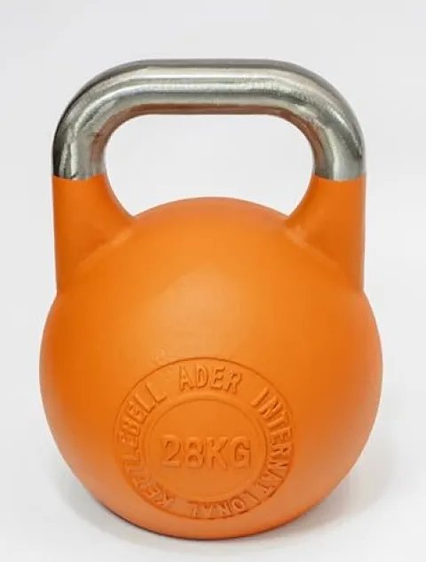 Ader Sporting Goods Pro-grade Int’l Kettlebell Set – 8-32kg (Pink, Blue, Yellow, Green, Orange, Purple, Red)