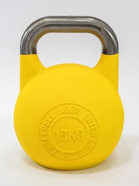 Ader Sporting Goods Pro-grade Int’l Kettlebell Set – 8-32kg (Pink, Blue, Yellow, Green, Orange, Purple, Red)