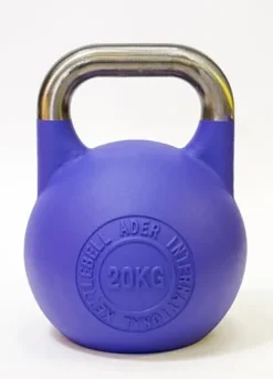Ader Sporting Goods Pro-grade Int’l Kettlebell Set – 8-32kg (Pink, Blue, Yellow, Green, Orange, Purple, Red)