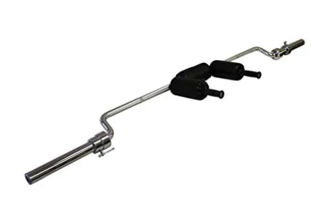 Ader Sporting Goods Safety Squat Bar 255lb Gray Olympic Plates