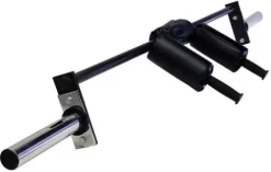 Ader Sporting Goods Safety Squat Bar 82″ for Compact Space Black Chrome