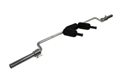 Ader Sporting Goods Safety Squat Olympic Bar Chrome