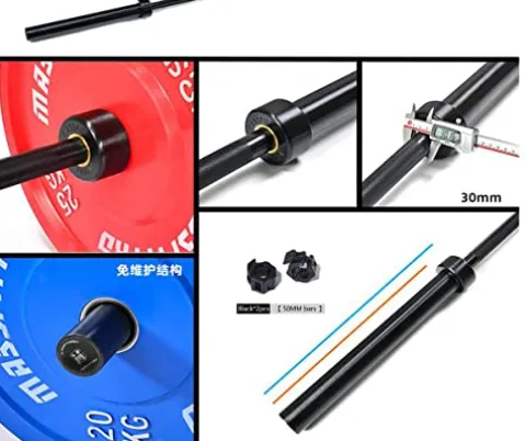 ADIEN Olympic Barbell Shaft 86.6″ Red