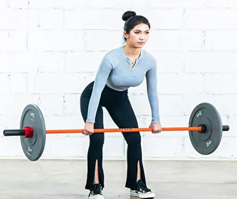 ADIEN Olympic Barbell Shaft 86.6″ Red