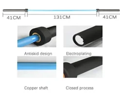 ADIEN Olympic Barbell Shaft 86.6″ Blue