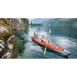 ADVANCED ELEMENTS AE1007-E AdvancedFrame Convertible Elite Inflatable Kayak Red