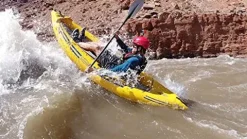 ADVANCED ELEMENTS Attack™ PRO Whitewater Inflatable Kayak 9′ 9″ Yellow