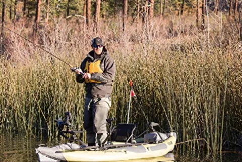 ADVANCED ELEMENTS Straitedge Angler Pro Inflatable Fishing Kayak Khaki