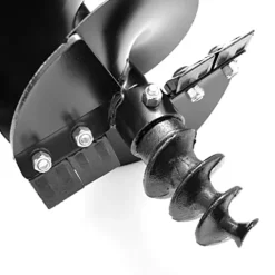 AGKNX ToolTuff Model 1000 Heavy Duty 3-Point Post Hole Digger with 9″ and 12″ HD Auger Yellow