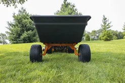 Agri-Fab 1,000 lb Tow Behind Poly Dump Cart Black/Orange