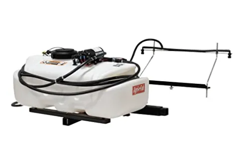 Agri-Fab 45-0628 Zero Turn Riding Lawn Mower Sprayer with Boom and Wand 15-Gallon Capacity White