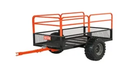 Agri-Fab 1,250-Pound ATV/UTV Swivel Steel Dump Cart Orange/Black