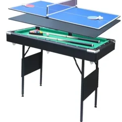 AiAigpt Premium 5.5 Ft Pool Table Green Velvet Cloth with Accessories