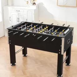 AiAigpt Premium Mini Foosball Table with Accessories Black