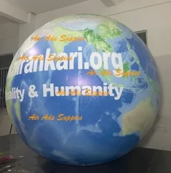 Air-Ads Supplies 16ft Giant Inflatable Globe Map Balloon Blue