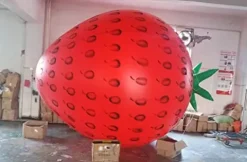 Air-Ads Supplies 16ft Giant Inflatable Flying Strawberry Helium Balloon Red