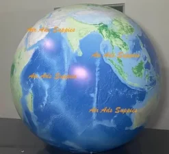 Air-Ads Supplies 6.5ft Giant Inflatable Globe Map Balloon Blue