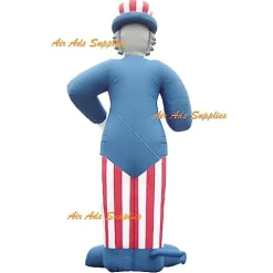 Air-Ads Supplies 25ft Giant Inflatable Lincoln Balloon with Blower Blue