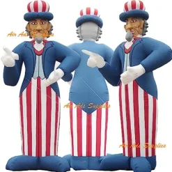 Air-Ads Supplies 25ft Giant Inflatable Lincoln Balloon with Blower Blue