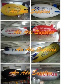 Air-Ads Supplies Giant Inflatable Advertising Blimp White