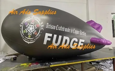 Air-Ads Supplies Giant Inflatable Advertising Blimp White