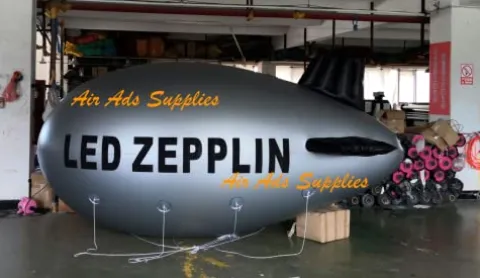Air-Ads Supplies Giant Inflatable Advertising Blimp White