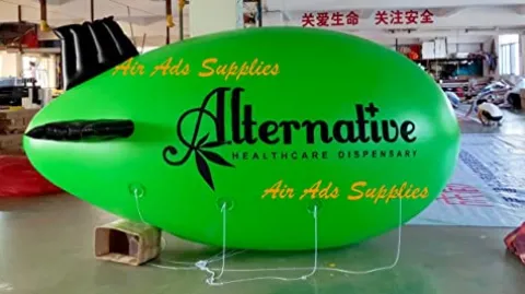 Air-Ads Supplies Giant Inflatable Advertising Blimp White