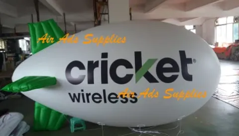 Air-Ads Supplies Giant Inflatable Advertising Blimp White