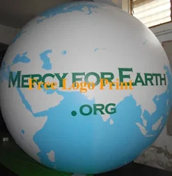 Air-Ads Supplies Giant Inflatable Globe Map Balloon 11ft PVC