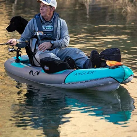 AIRE IK Angler Inflatable Kayak 11ft Teal/Gray