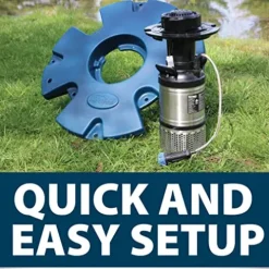 Airmax EcoSeries Floating Fountain Kit with 1/2 HP Pump and Nozzles Blue