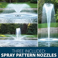 Airmax EcoSeries Floating Fountain Kit with 1/2 HP Pump and Nozzles Blue