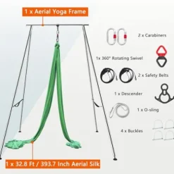 Ajikgn Yoga Stand Inversion Swing Frame Green
