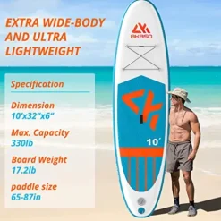 AKASO Inflatable Stand-Up Paddleboard Green
