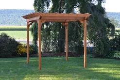 A&L Furniture Co. Pergola with Swing Hangers Unfinished