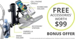 AMBA7 M7 GPS Remote Electric Cart Bundle Black