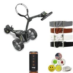 AMBA7 Motocaddy M3 GPS DHC Electric Caddy Cart Bundle Black