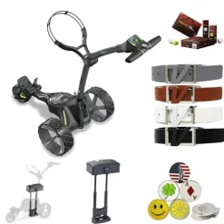 AMBA7 Motocaddy M3 GPS DHC Electric Caddy Bundle Black
